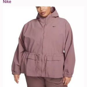 NIKE - JACKET w/matching DRI-Fit Top, Plus Size 1X, Smokey Mauve